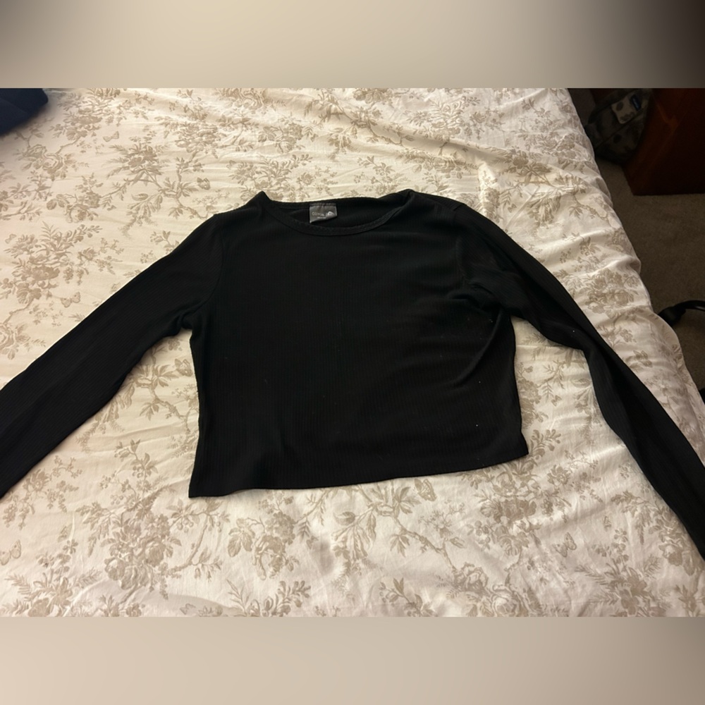 Olivia Rae Elegant Black Knit Top